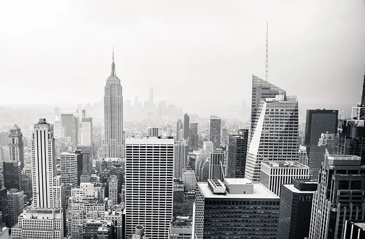 NYC Skyline BW